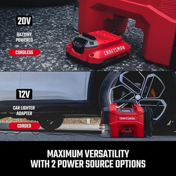 NEW IN BOX! Craftsman Multi-function Air Compressor/Tire Inflator/Vacuum/Blower - Picture 6 of 16